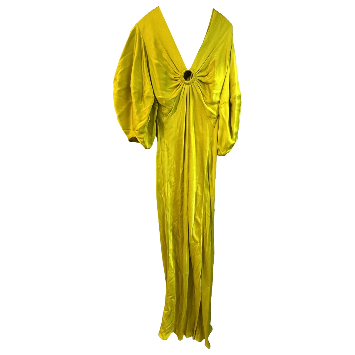 Pre-owned Stella Mccartney Silk Maxi Dress In Yellow
