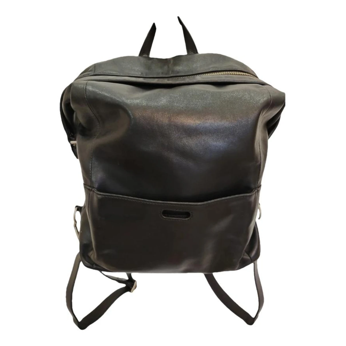 Pre-owned Mandarina Duck Leather Backpack In Black
