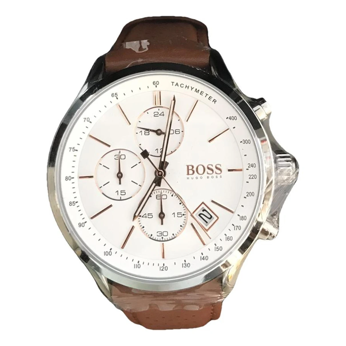 Pre-owned Hugo Boss Watch In Gold