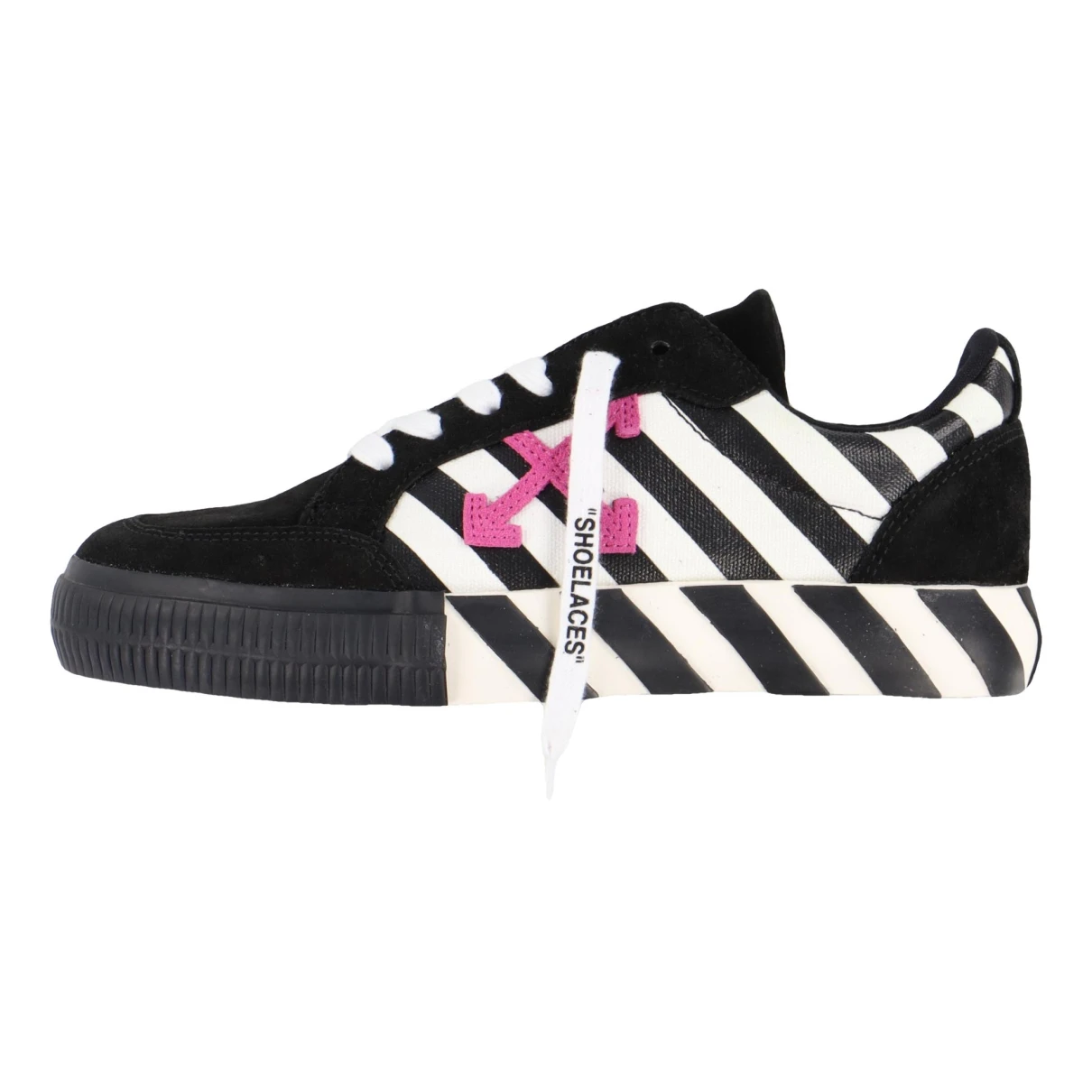 Pre-owned Off-white Vulcalized Trainers In Black