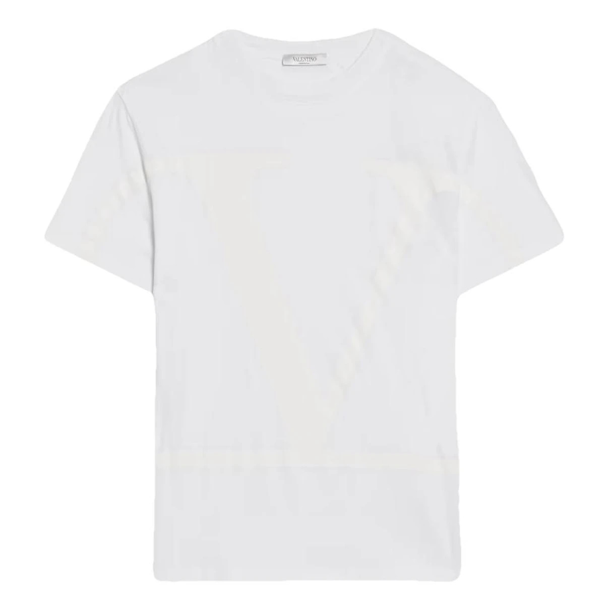 Pre-owned Valentino Vlogo T-shirt In White