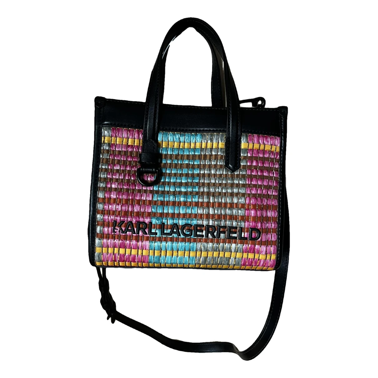 Pre-owned Karl Lagerfeld Leather Crossbody Bag In Multicolour