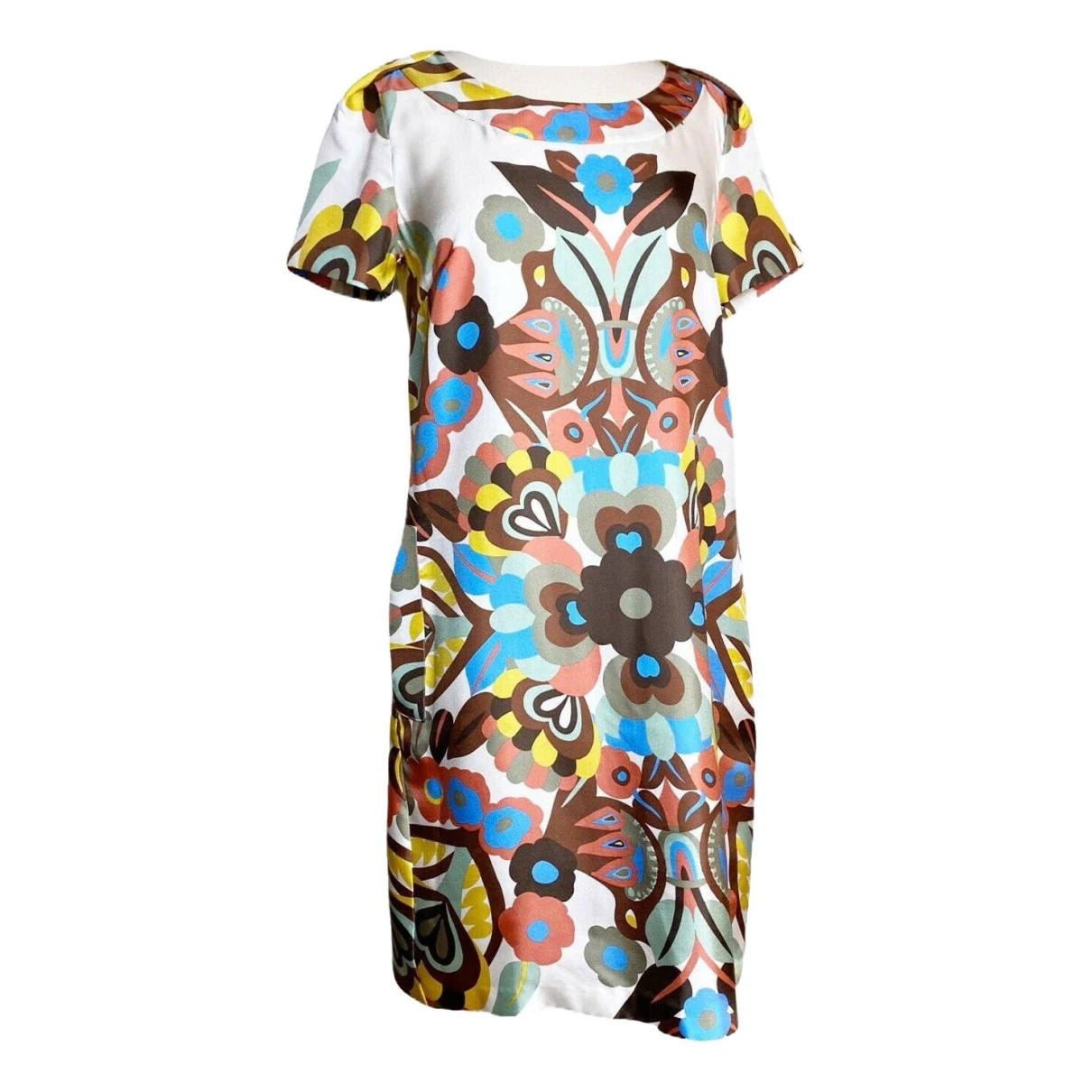Pre-owned See By Chloé Silk Mid-length Dress In Multicolour