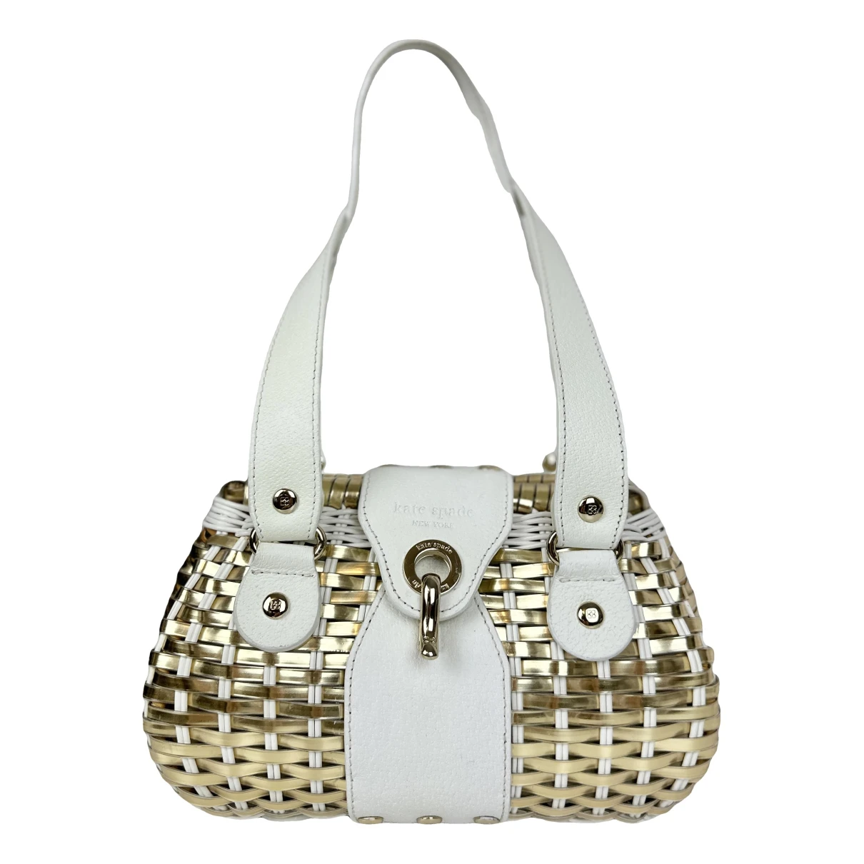Pre-owned Kate Spade Handbag In Gold