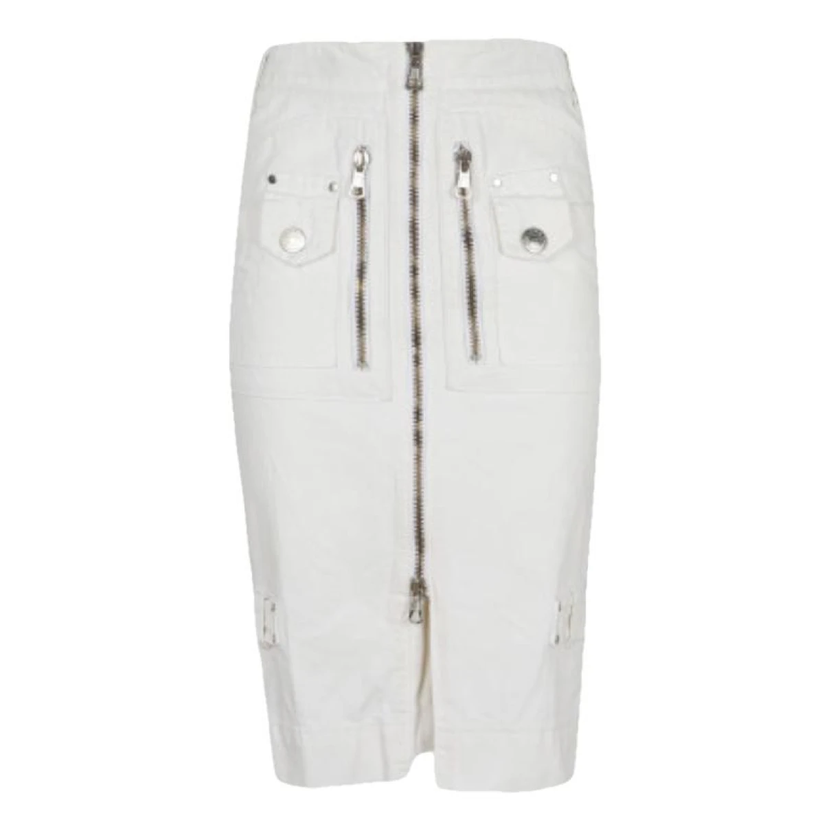 Pre-owned Dsquared2 Skirt In White