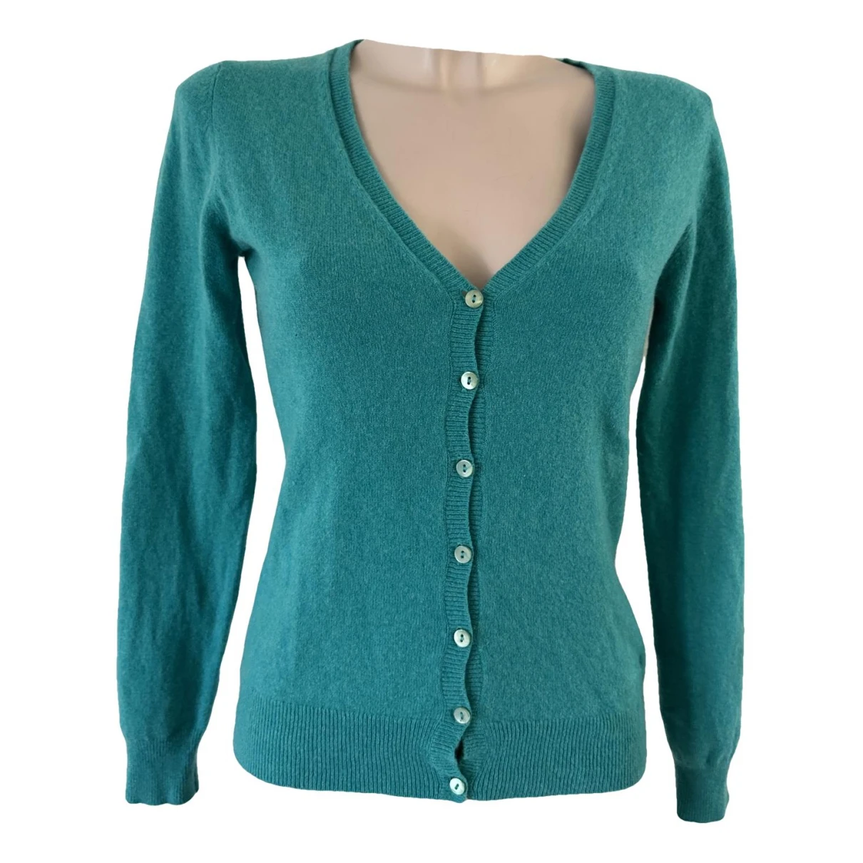 Pre-owned Repeat Cashmere Cardigan In Blue