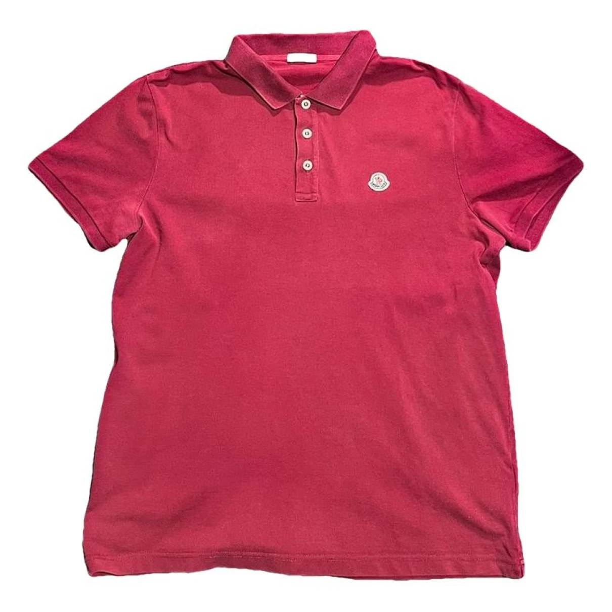 Pre-owned Moncler Polo Shirt In Red