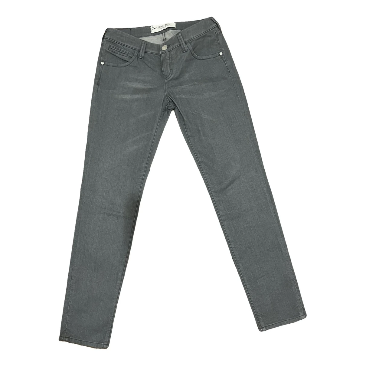 Pre-owned Giorgio Armani Slim Pants In Grey