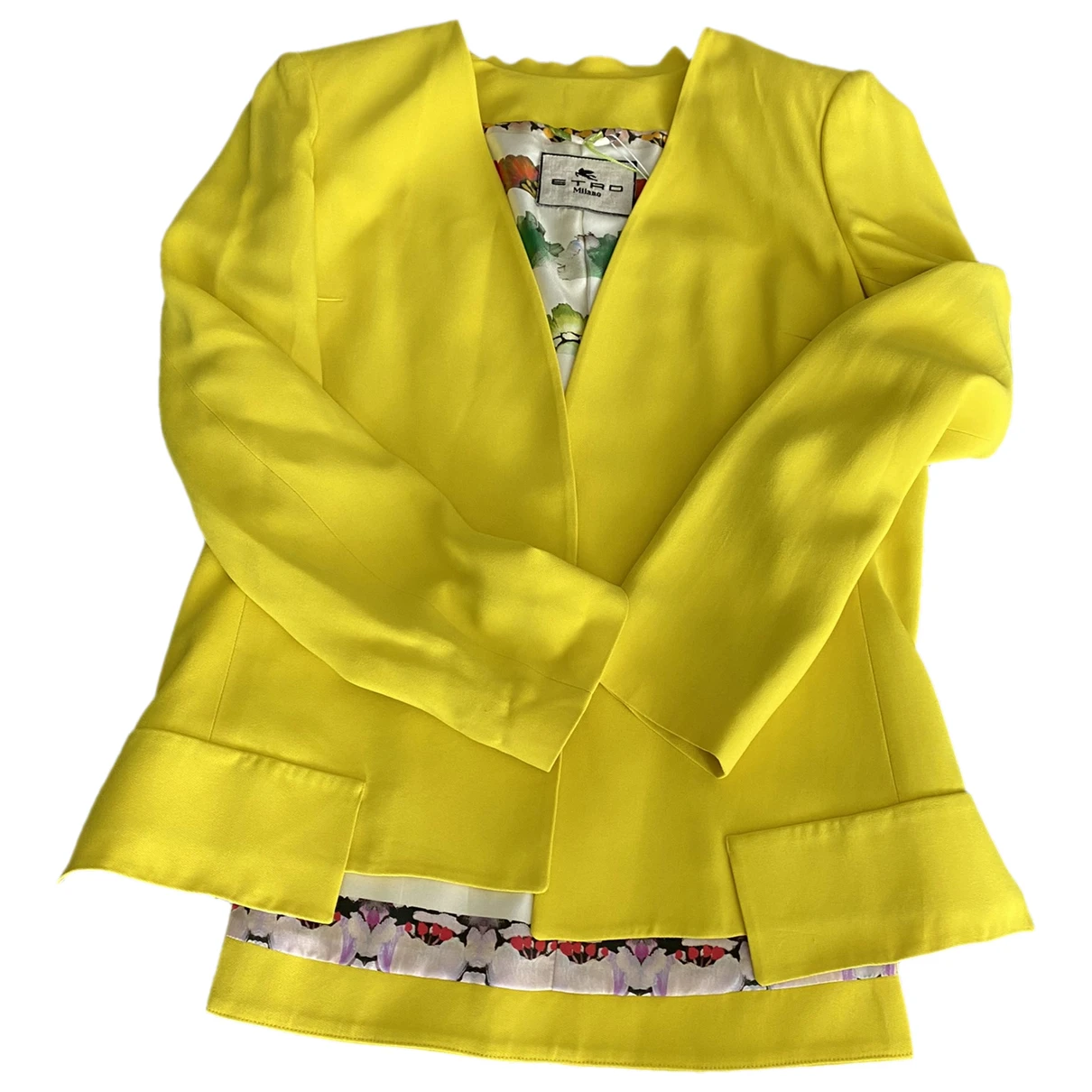 Pre-owned Etro Jacket In Yellow