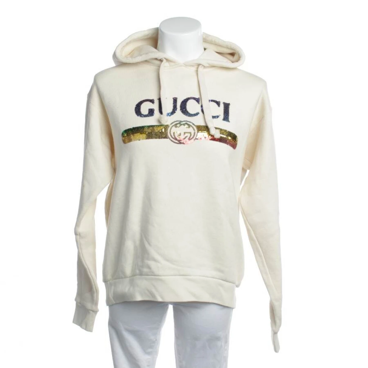 Pre-owned Gucci Sweatshirt In White