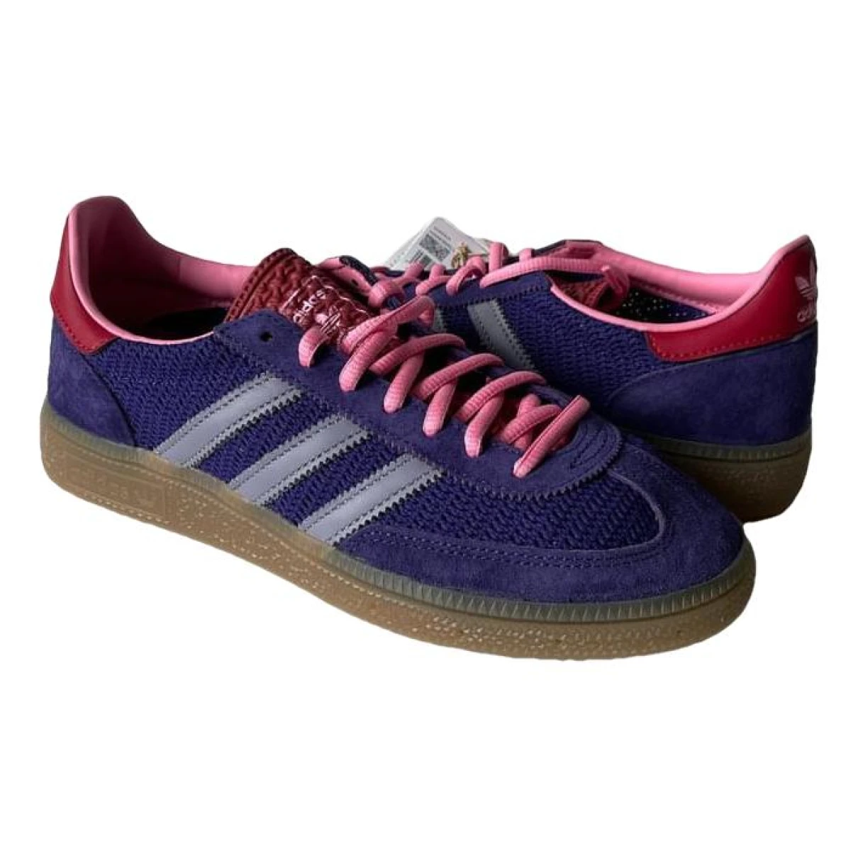 Pre-owned Adidas Originals Cloth Trainers In Purple