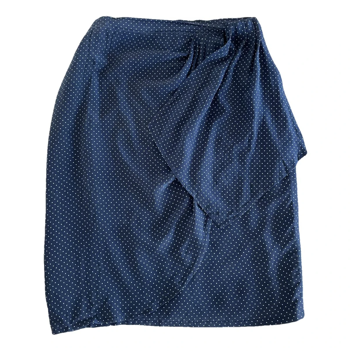 Pre-owned Valentino Silk Mid-length Skirt In Blue
