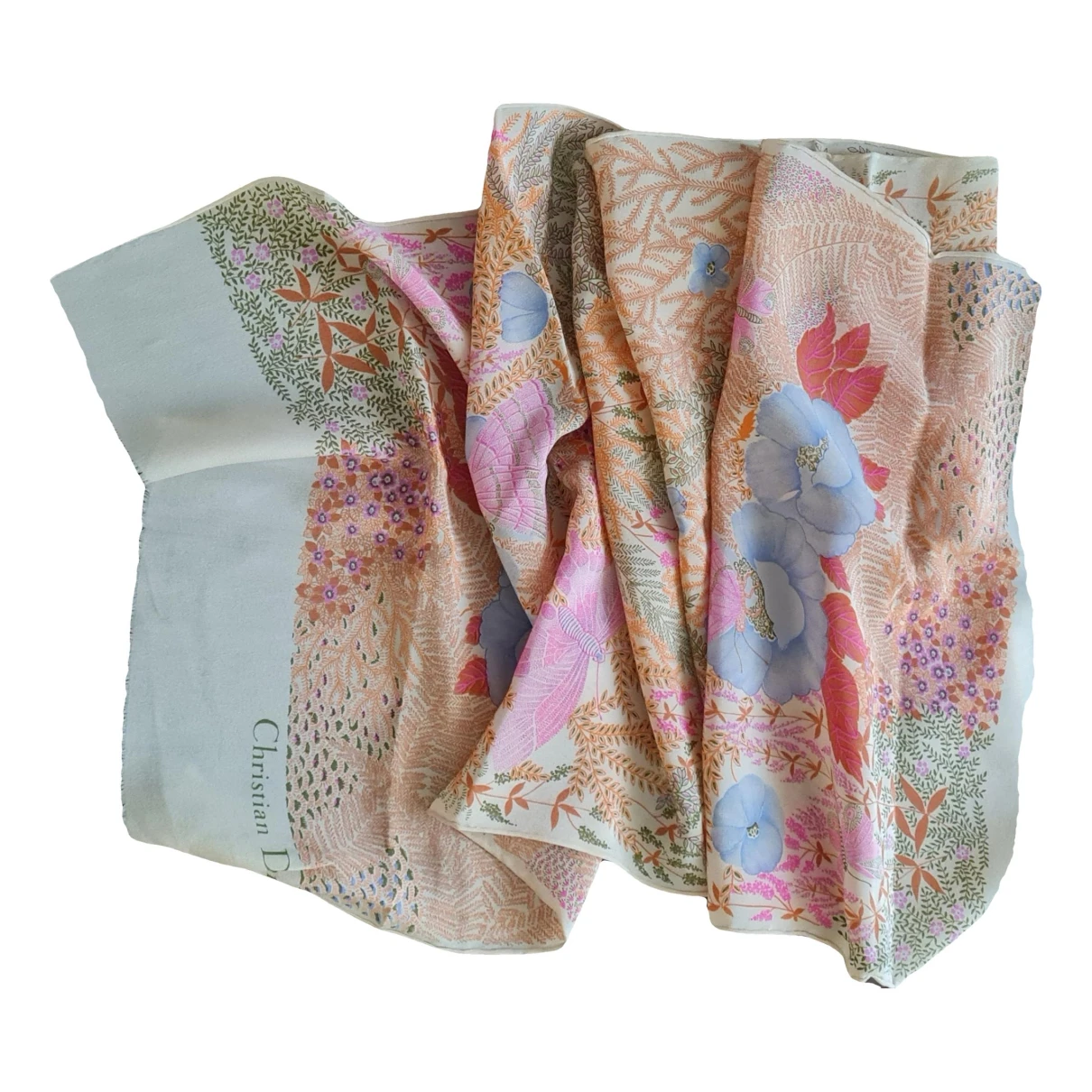 Pre-owned Dior Silk Scarf In Multicolour