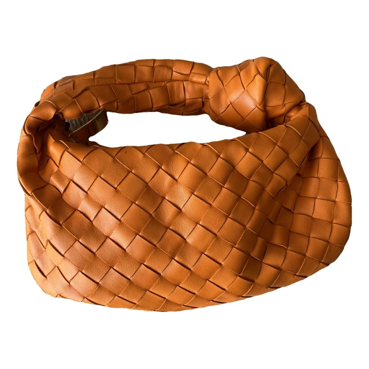 Pre-owned Bottega Veneta Jodie Leather Handbag In Orange