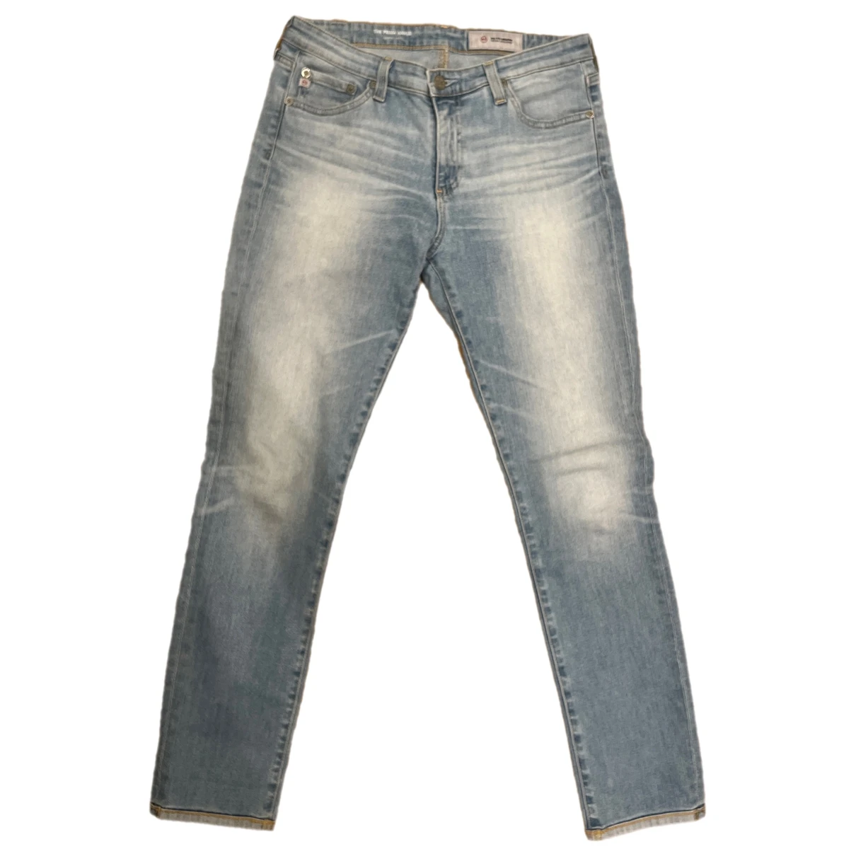 Pre-owned Ag Straight Jeans In Blue