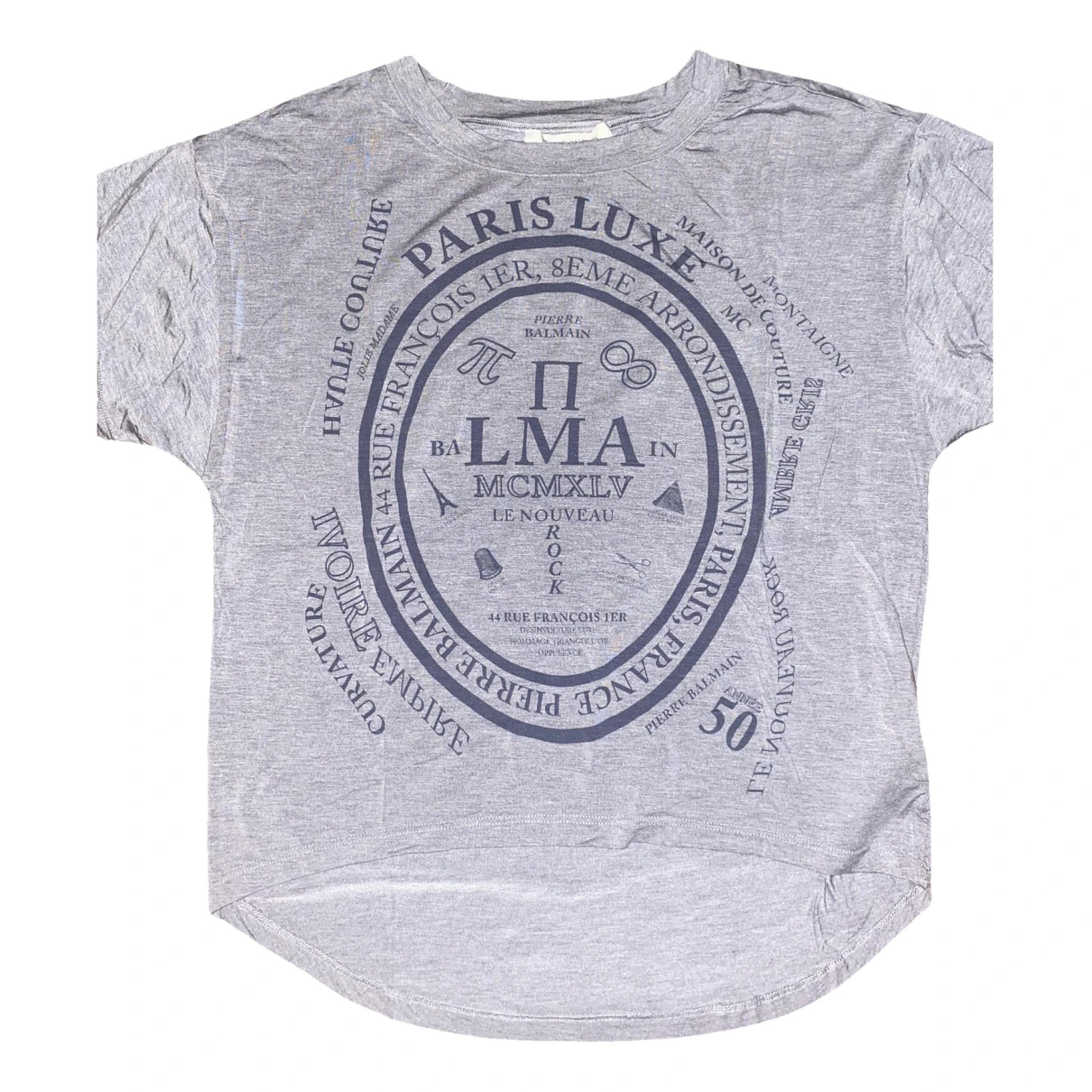 Pre-owned Pierre Balmain T-shirt In Grey