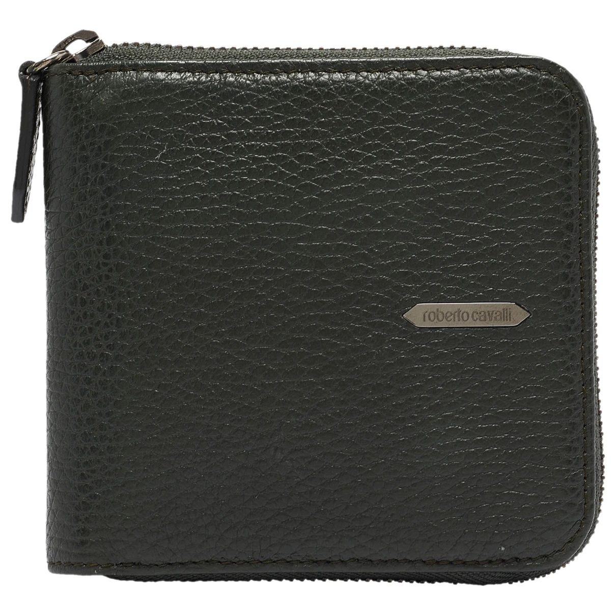 Pre-owned Roberto Cavalli Leather Wallet In Green