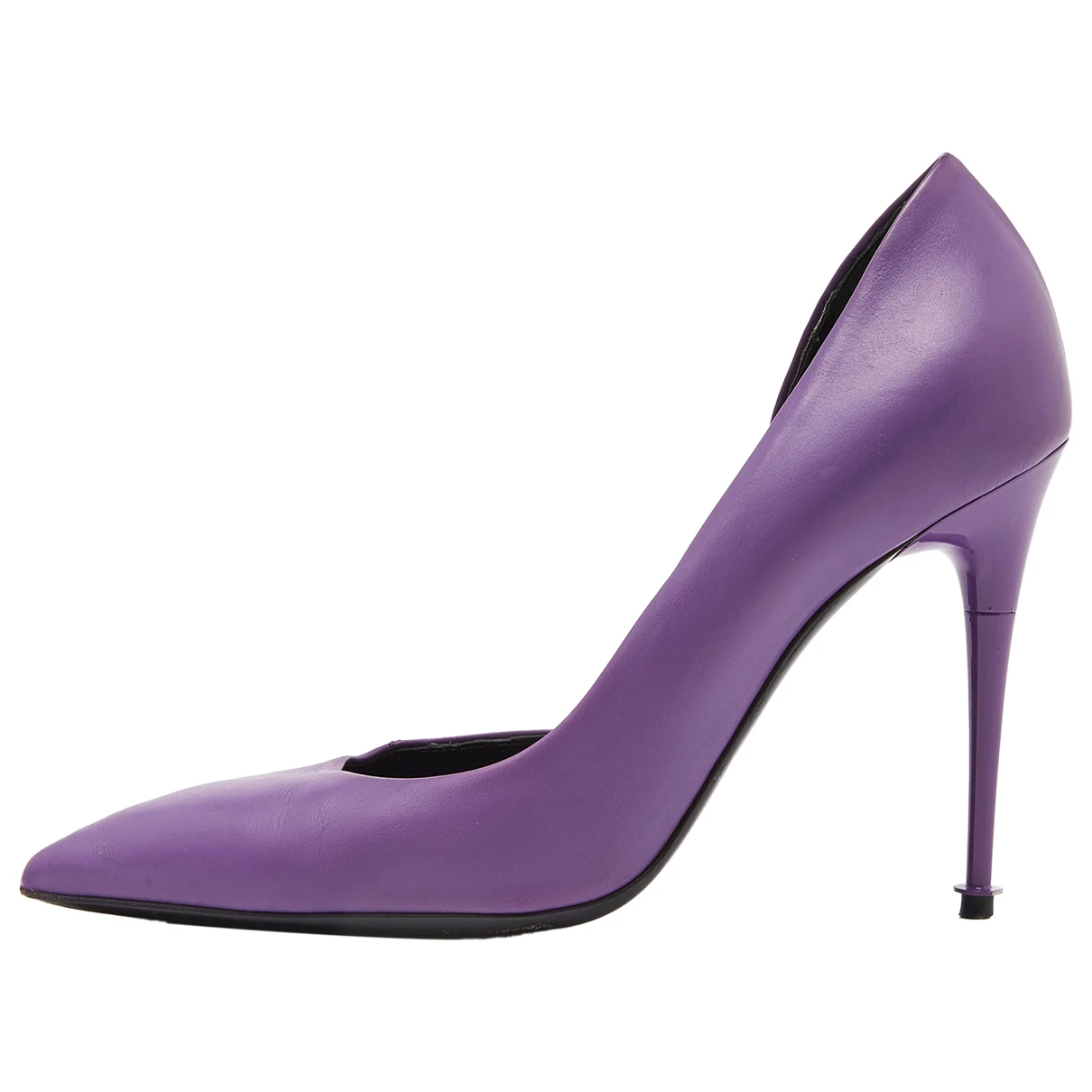 Pre-owned Tom Ford Leather Heels In Purple