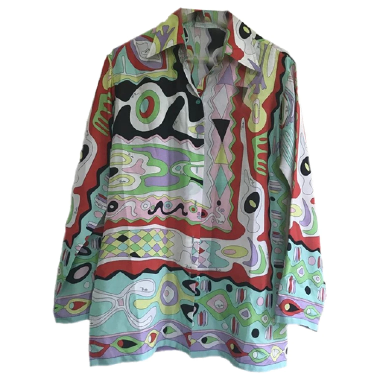 Pre-owned Emilio Pucci Silk Blouse In Multicolour
