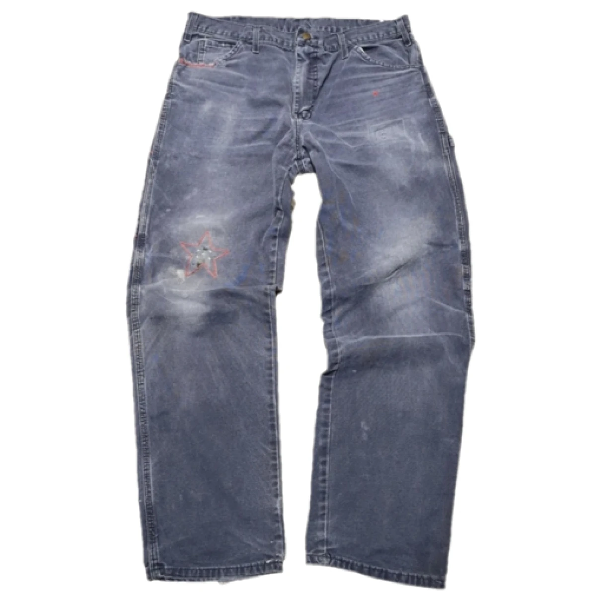 Pre-owned Dickies Straight Jeans In Grey