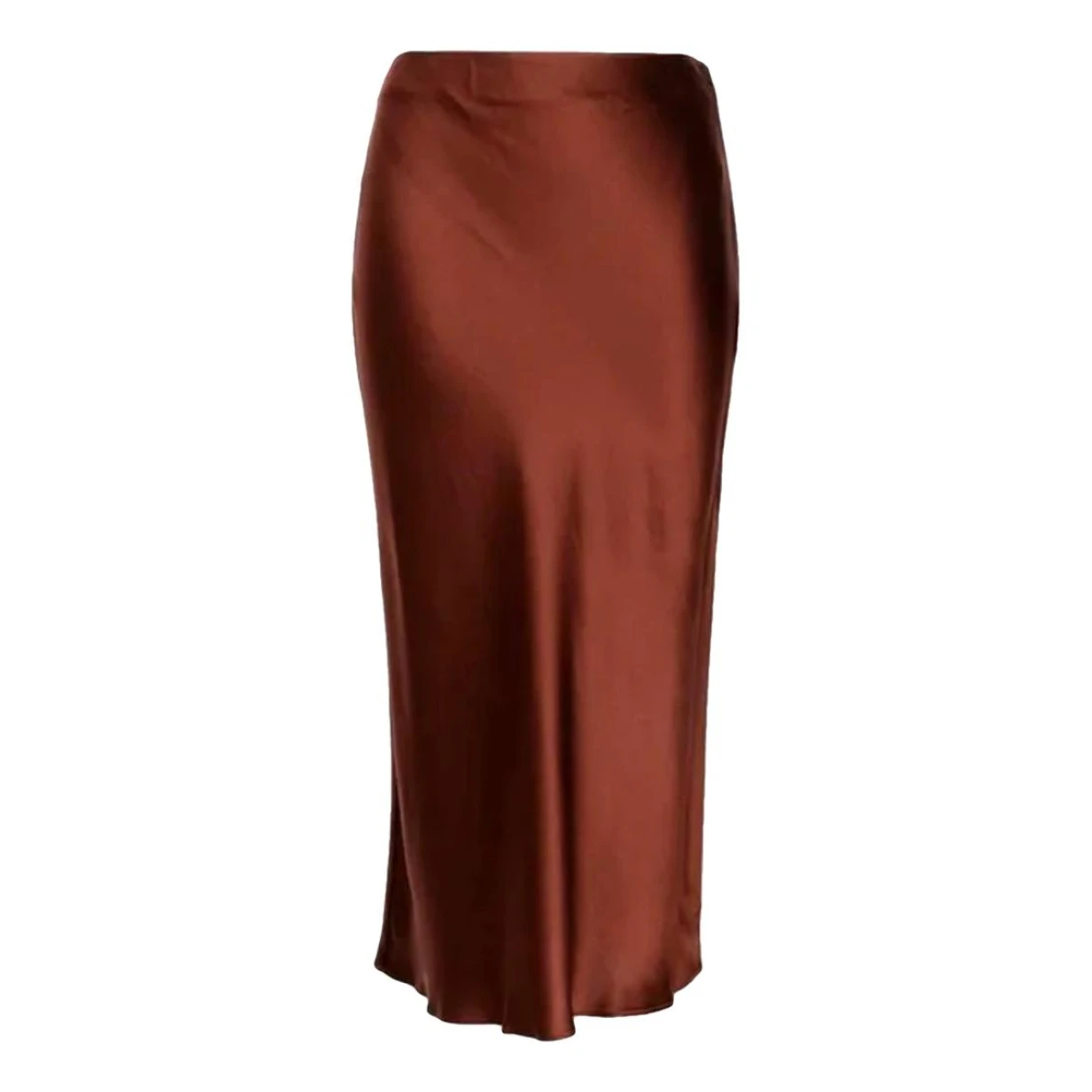Pre-owned Staud Mid-length Skirt In Brown
