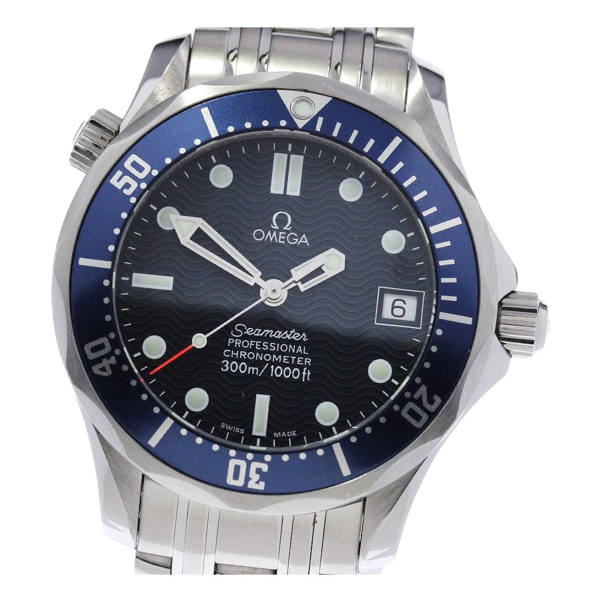 Pre-owned Omega Seamaster 300 Watch In Navy
