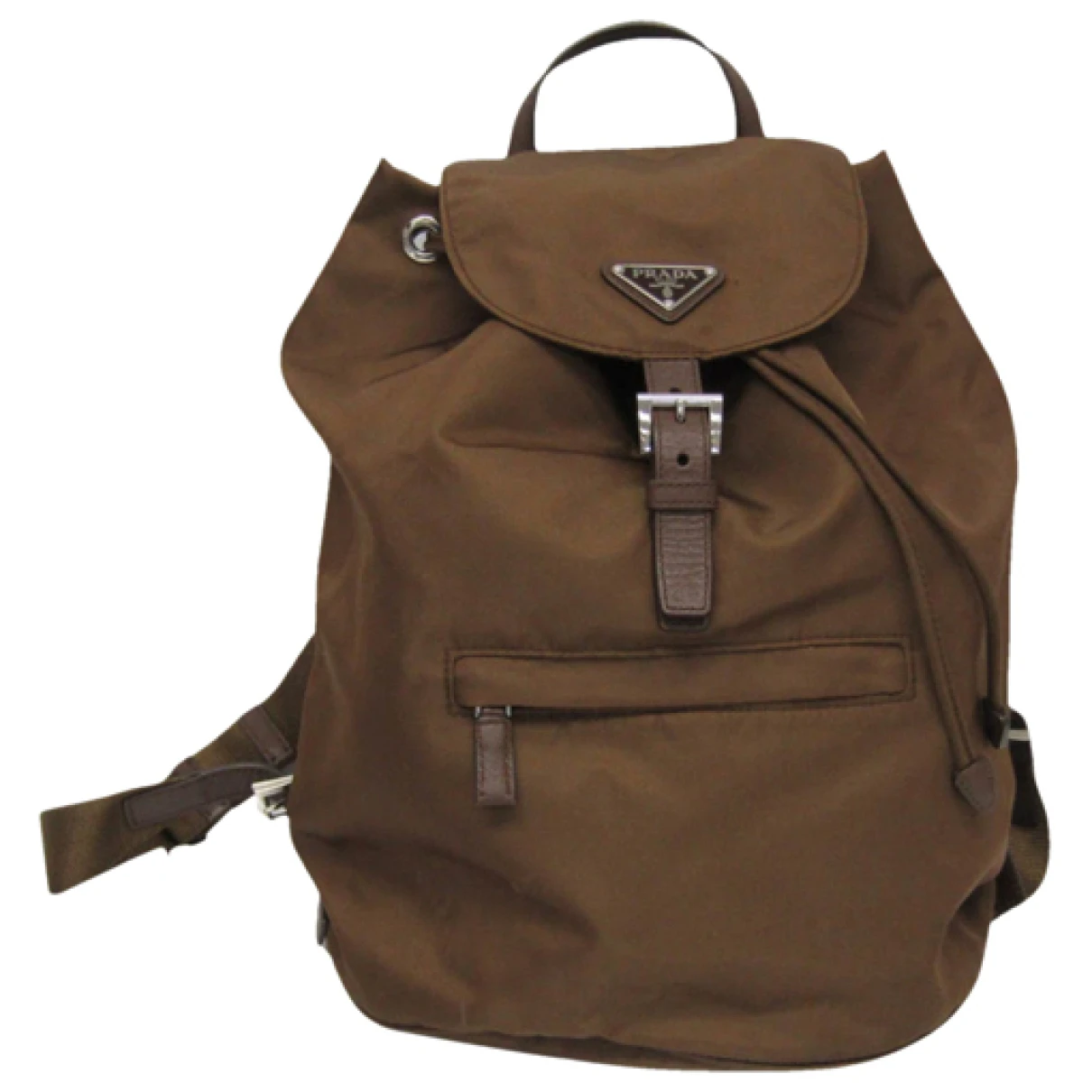 Pre-owned Prada Backpack In Brown
