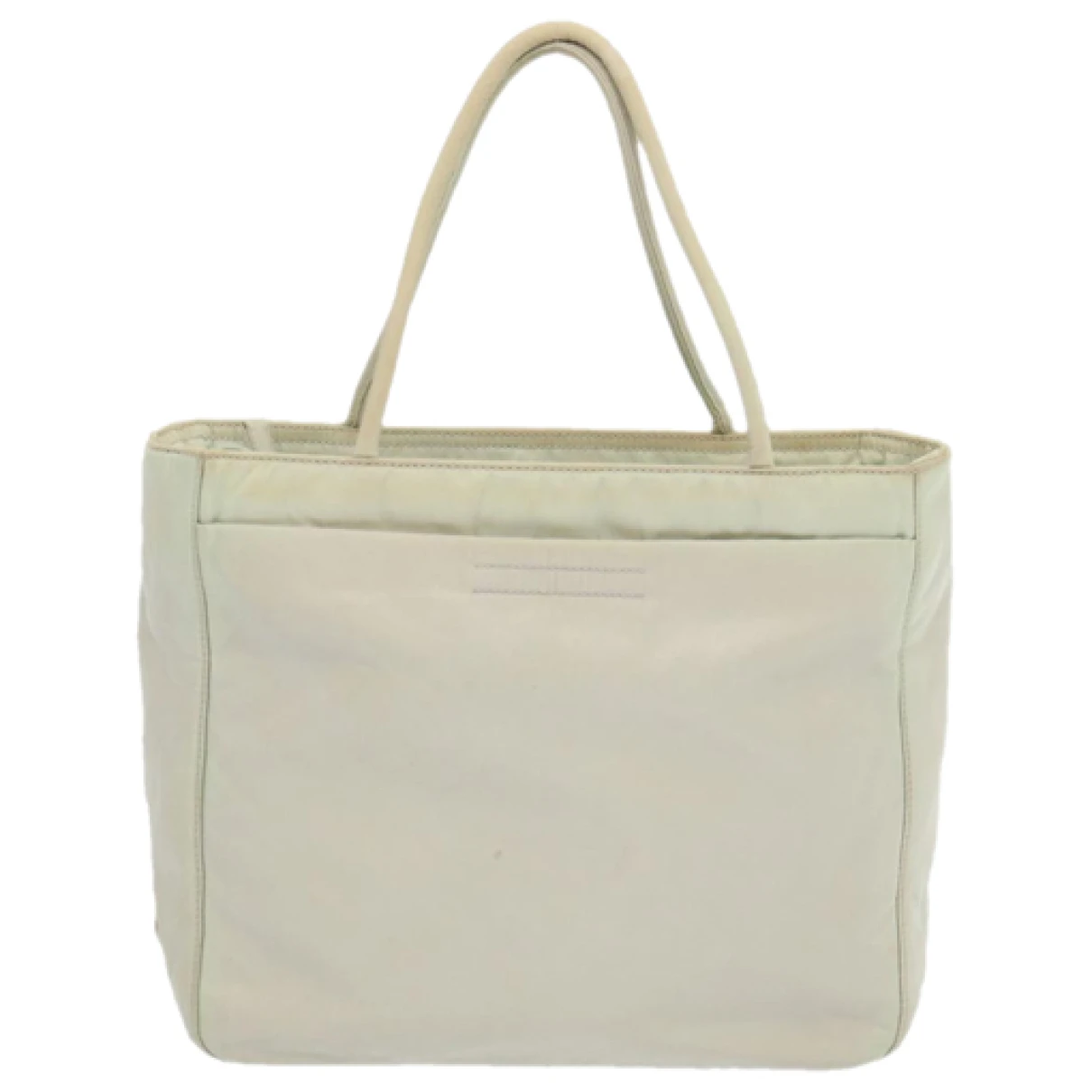 Pre-owned Prada Tessuto Handbag In White