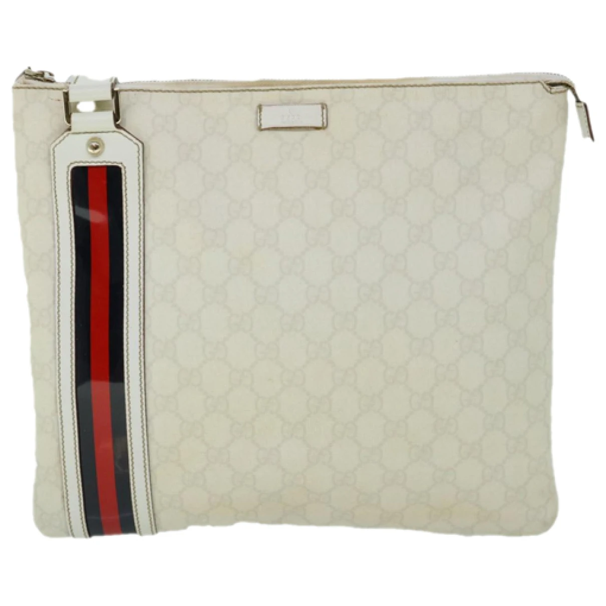 Pre-owned Gucci Cloth Handbag In White