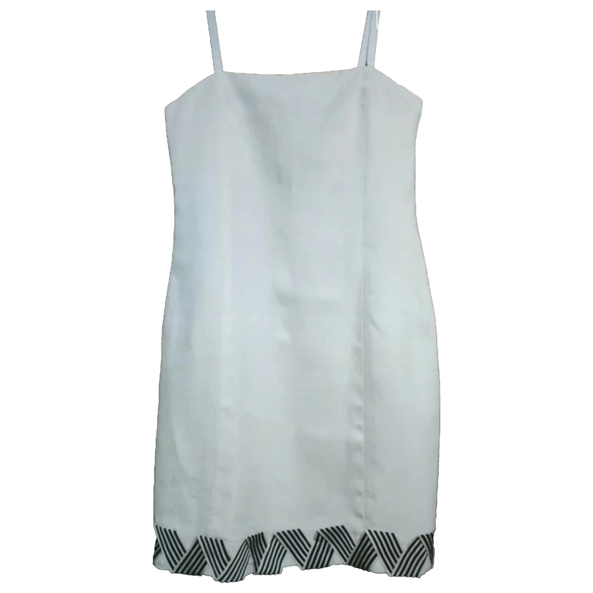 Pre-owned Cacharel Linen Mid-length Dress In White