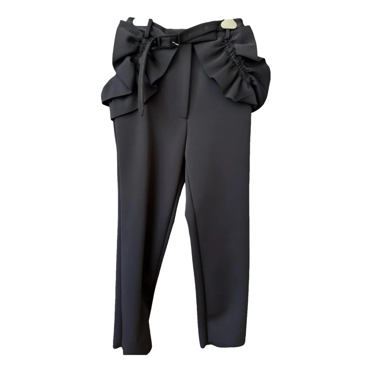 Pre-owned Simone Rocha Straight Pants In Black