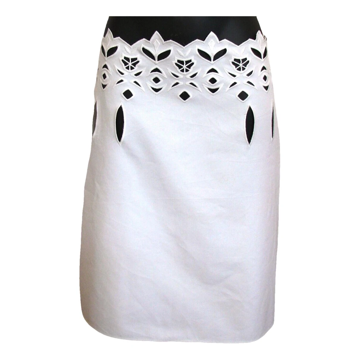 Pre-owned Chloé Mini Skirt In White