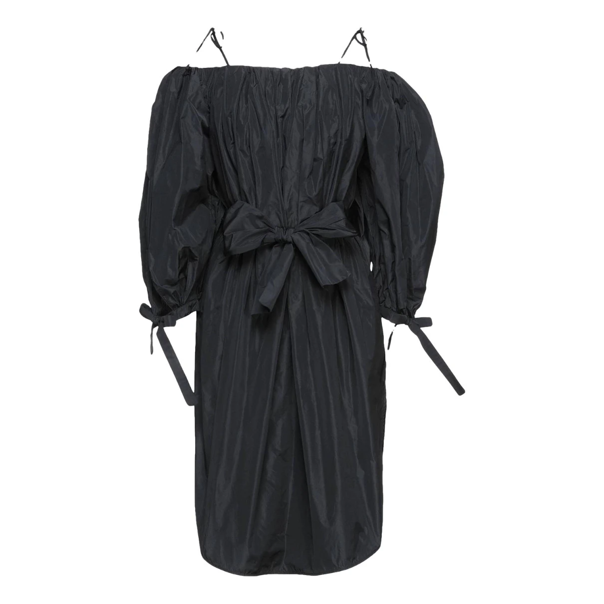 Pre-owned Msgm Mid-length Dress In Black