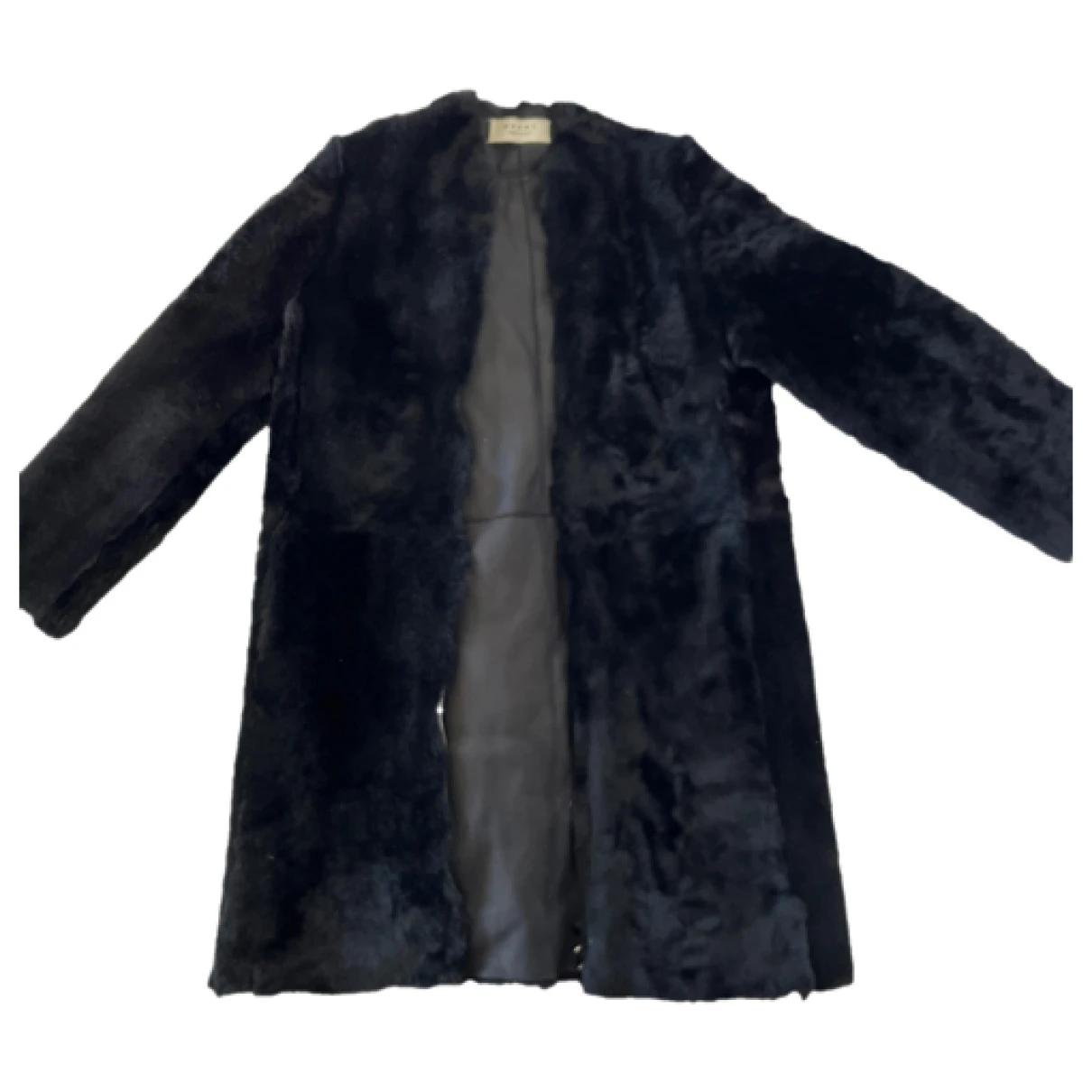 Pre-owned Marni Shearling Coat In Black