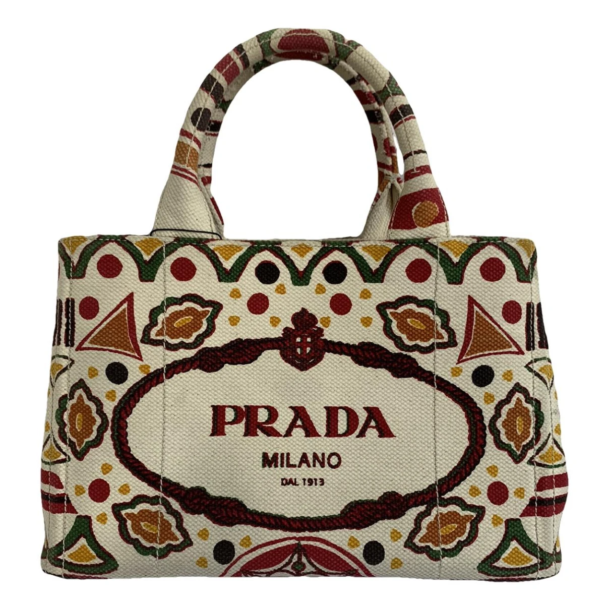 Pre-owned Prada Cloth Crossbody Bag In Multicolour