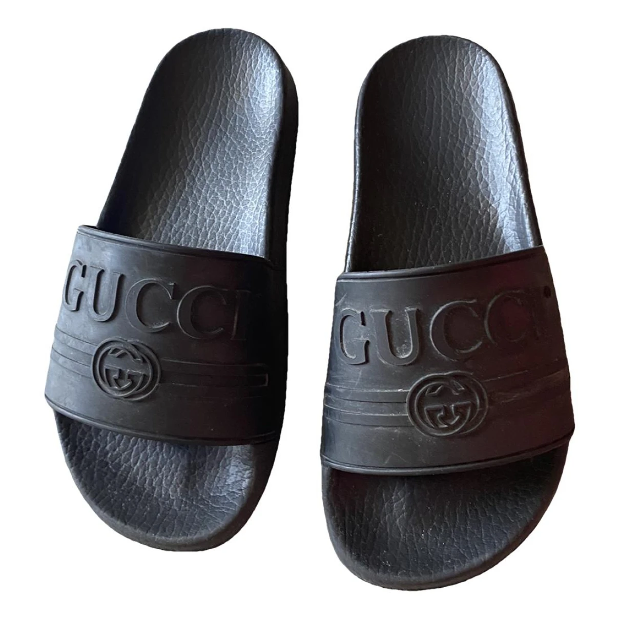 Pre-owned Gucci Mules & Clogs In Black