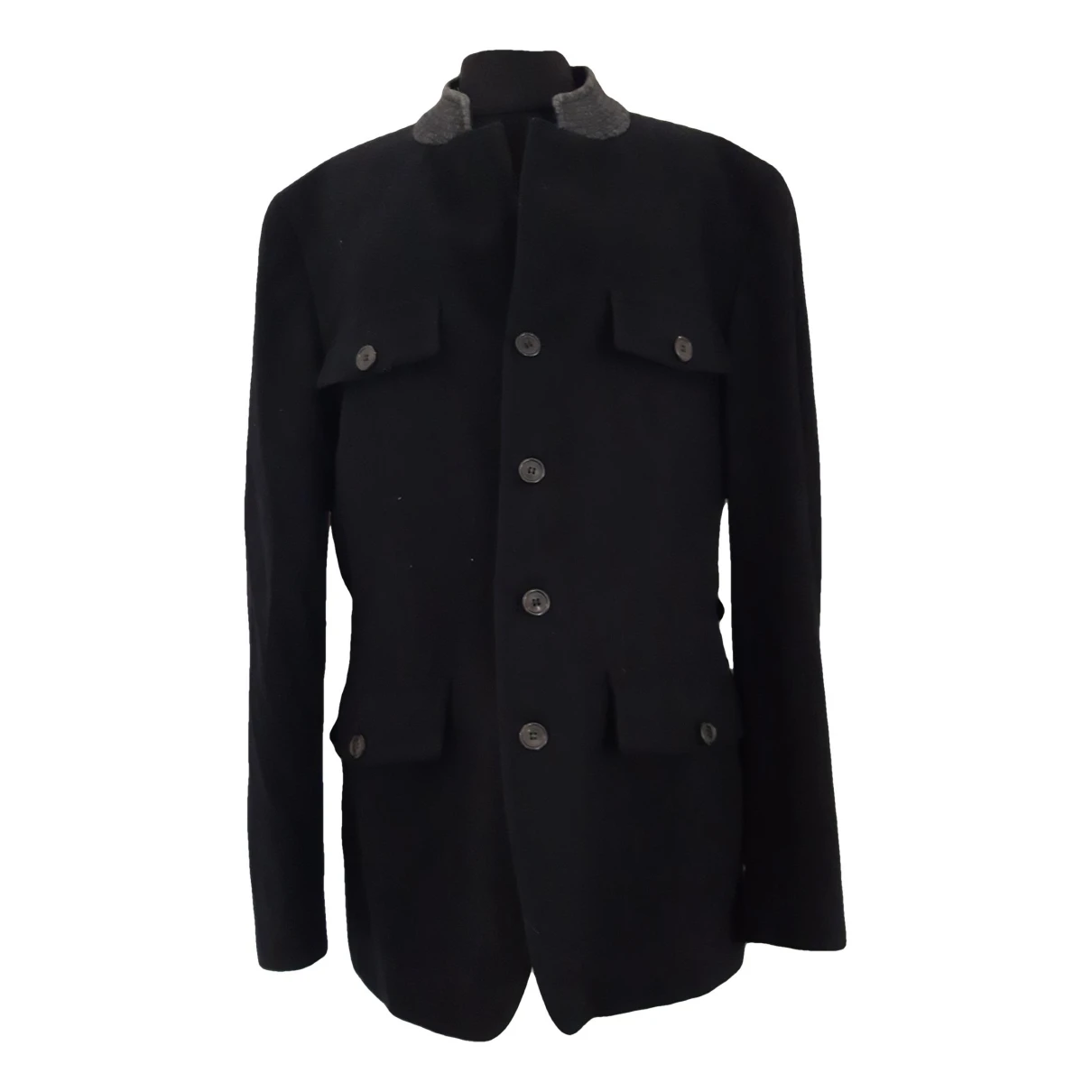 Pre-owned Hugo Boss Wool Jacket In Black