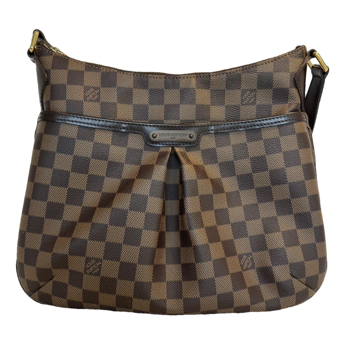 Pre-owned Louis Vuitton Bloomsbury Cloth Crossbody Bag In Brown