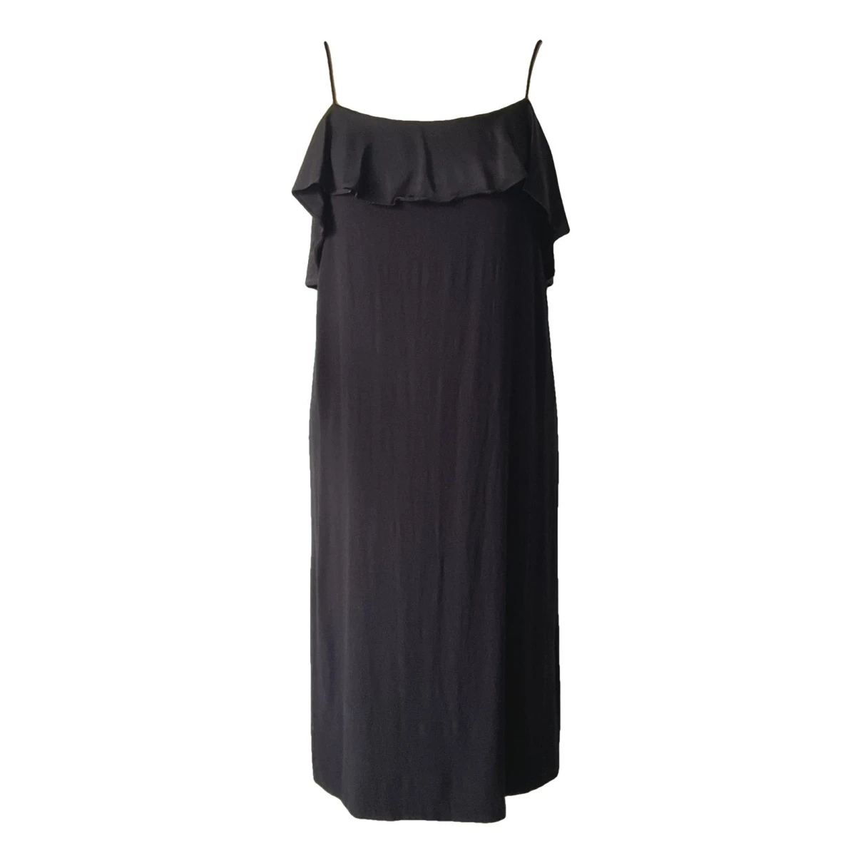 Pre-owned Samsoe & Samsoe Mid-length Dress In Black
