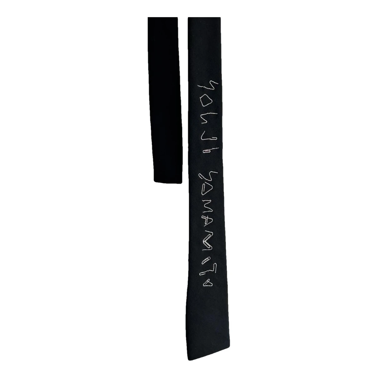 Pre-owned Yohji Yamamoto Wool Tie In Black