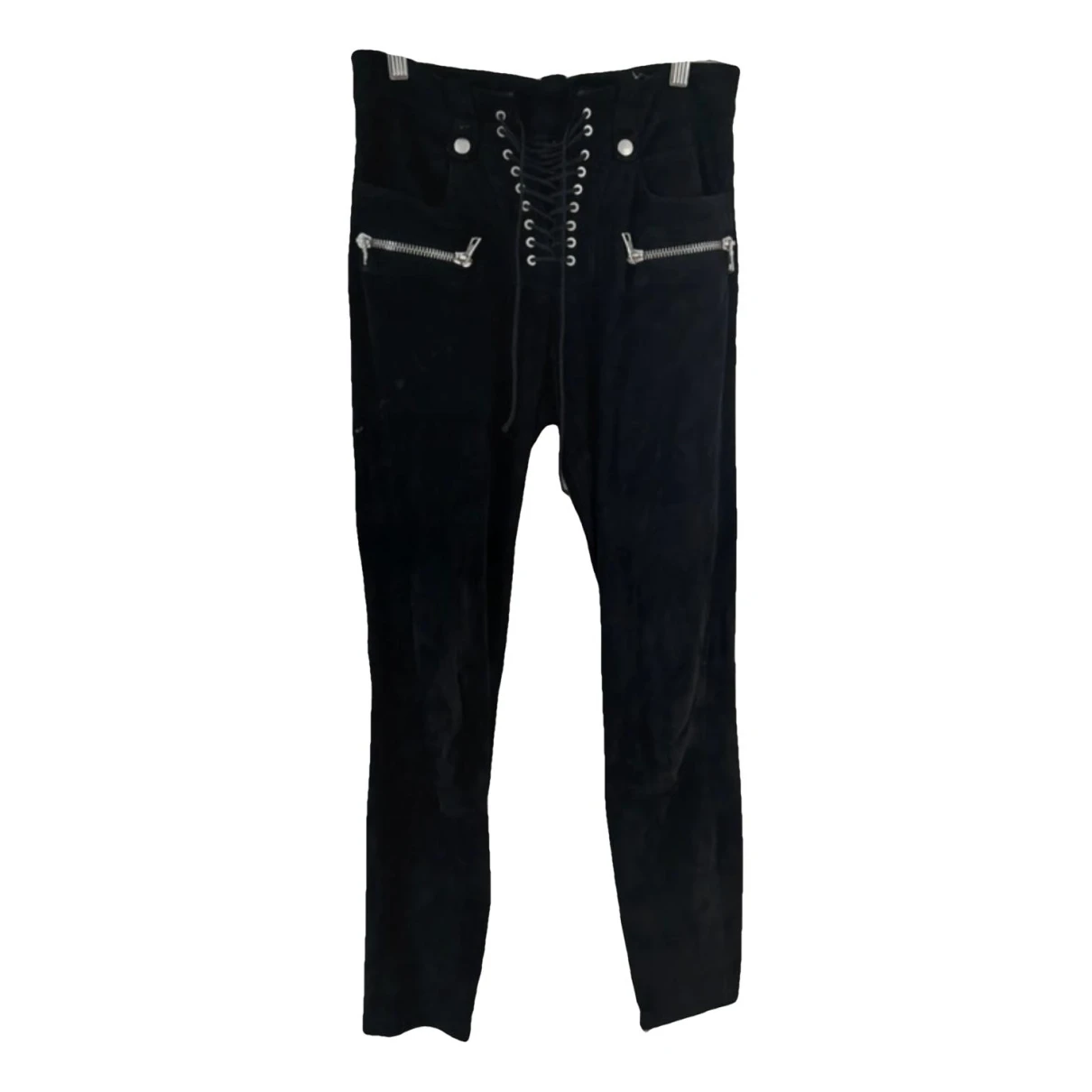 Pre-owned Ben Taverniti Unravel Project Straight Pants In Black