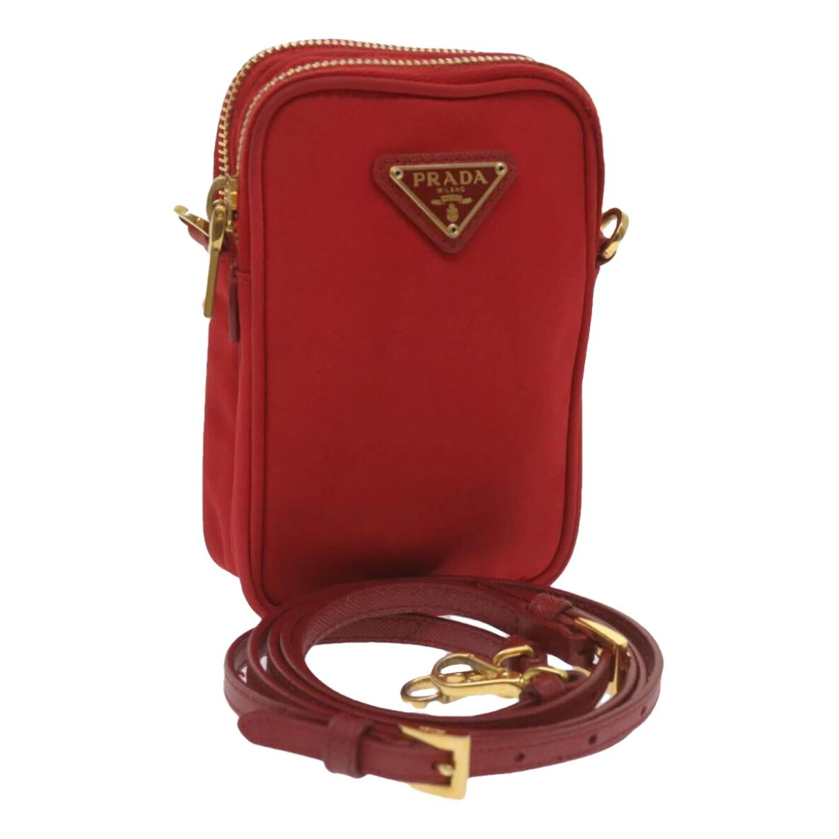 Pre-owned Prada Crossbody Bag In Red