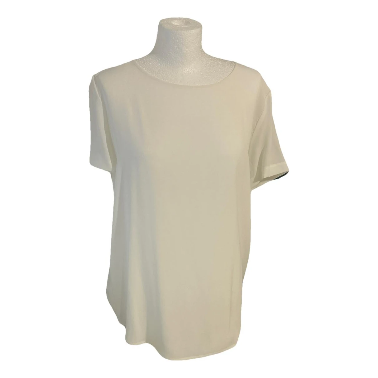 Pre-owned Atos Lombardini Silk Vest In White