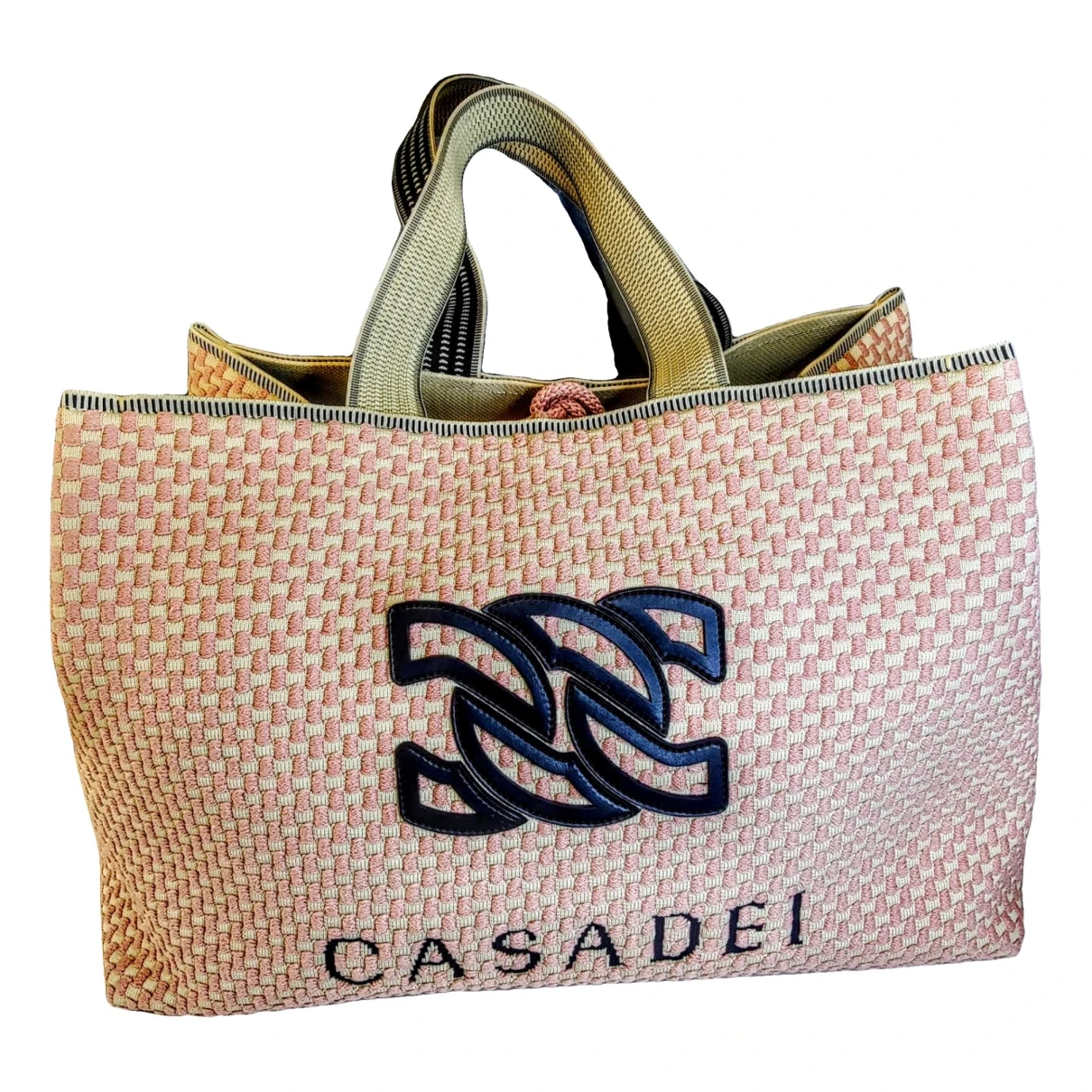 Pre-owned Casadei Cloth Tote In Pink