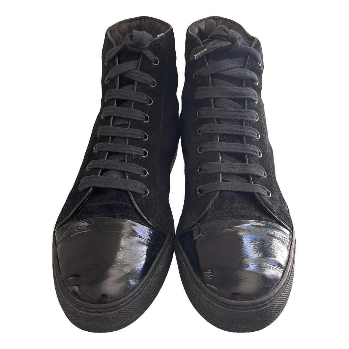 Pre-owned Daniele Alessandrini High Trainers In Black