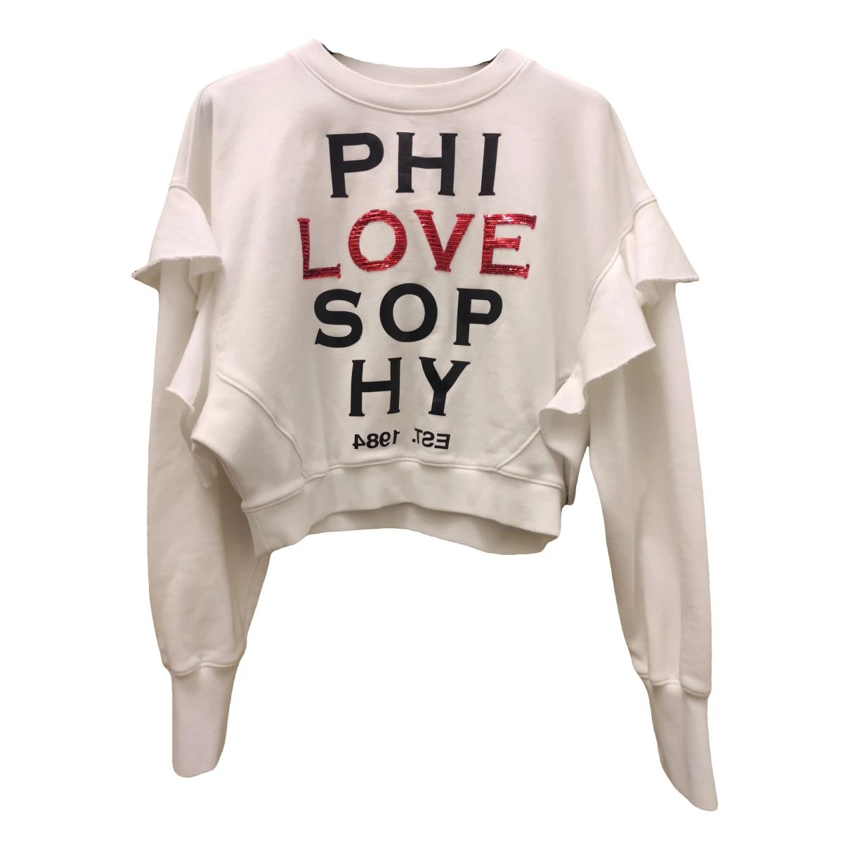 Pre-owned Philosophy Di Lorenzo Serafini Sweatshirt In White