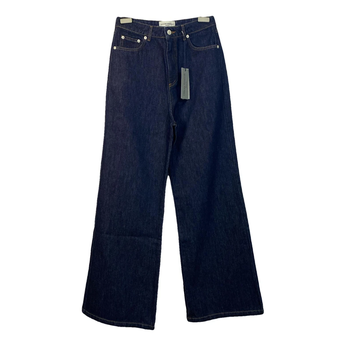 Pre-owned Officine Generale Straight Pants In Blue