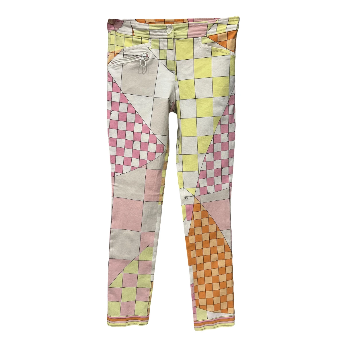Pre-owned Emilio Pucci Straight Pants In Multicolour