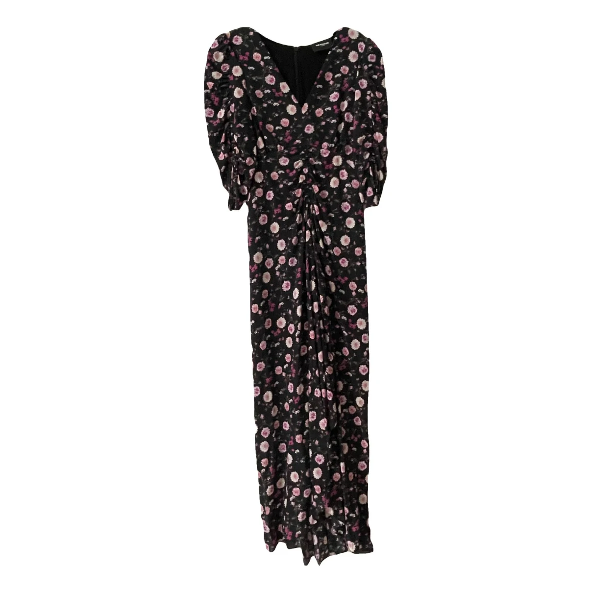 Pre-owned The Kooples Silk Maxi Dress In Multicolour