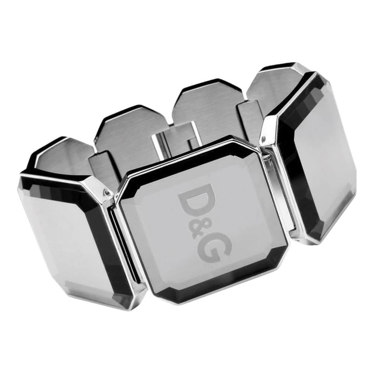 Pre-owned Dolce & Gabbana Crystal Bracelet In Silver